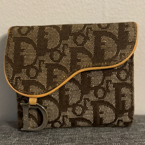 Christian Dior Compact Saddle Wallet - Picture 1 of 7